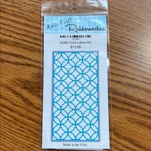 Blue Circle Lattice Craft Die